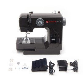 SINGER M1000 Mending Machine | Compact, Lightweight & Portable With 32 Stitch Applications & LED Light | Great for Light to Medium Weight Fabrics & Repairs - Black