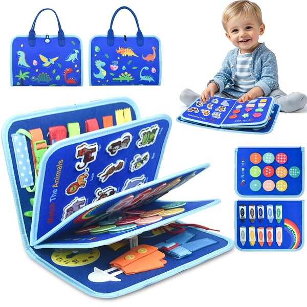 Ryzagin Toddler Busy Board Montessori Toys for Kids, Sensory Learning