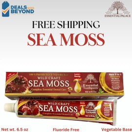 Essential Palace 3 Pack Wild Craft Sea Moss Toothpaste Essential Palace Fluoride free Vege Base