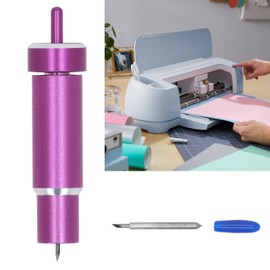 Kadimendium Bonded Fabric Blade Set Sharply 60 Degree Fabric Fine Point Cutting Blade for for Cricut Cutting Bonded Fabrics-Polyester Silk Cotton Denim Felt Linen(Purple)