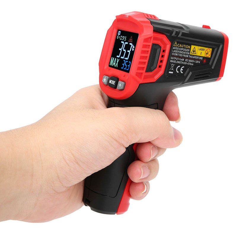 HT650B Industrial Digital Infrared Thermometer NonContact IR Temperature Tester 30℃~+550℃/22℉~+1022℉