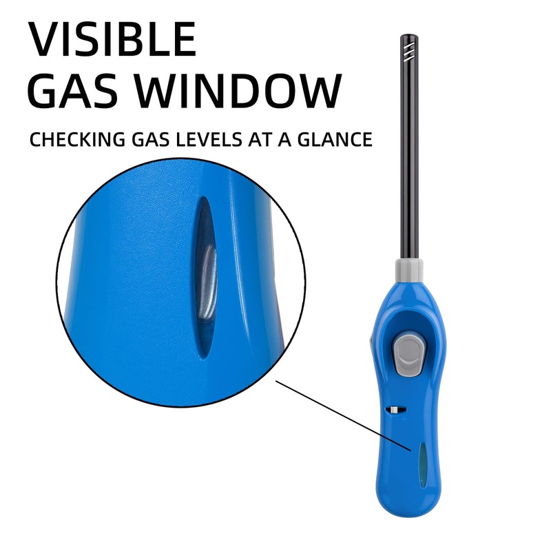 Taughch 4 Pack Candle Lighters Multipurpose Extended Long Gas Lighter