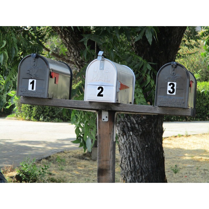 Reflective Peel & Stick Vinyl Numbers/Letters/Symbols (3 inch, 7)