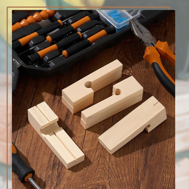 DoubleFill 2 Pairs 4 Inch Wood Line Blocks Masonry String