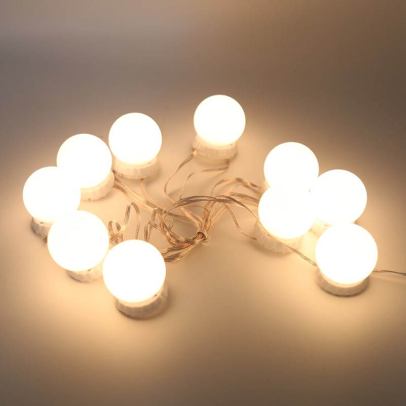 LED Mirror Lights Kit Stick on 3 Color Temperature Makeup