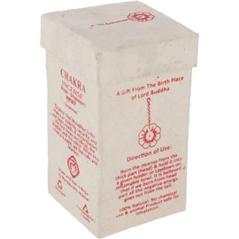 GURU SHOP Chakra Incense, Nepal Incense Strings - Root/Nag Champa, Brown, 10 x 5.5 x 5.5 cm, Incense Sticks from Tibet, Nepal