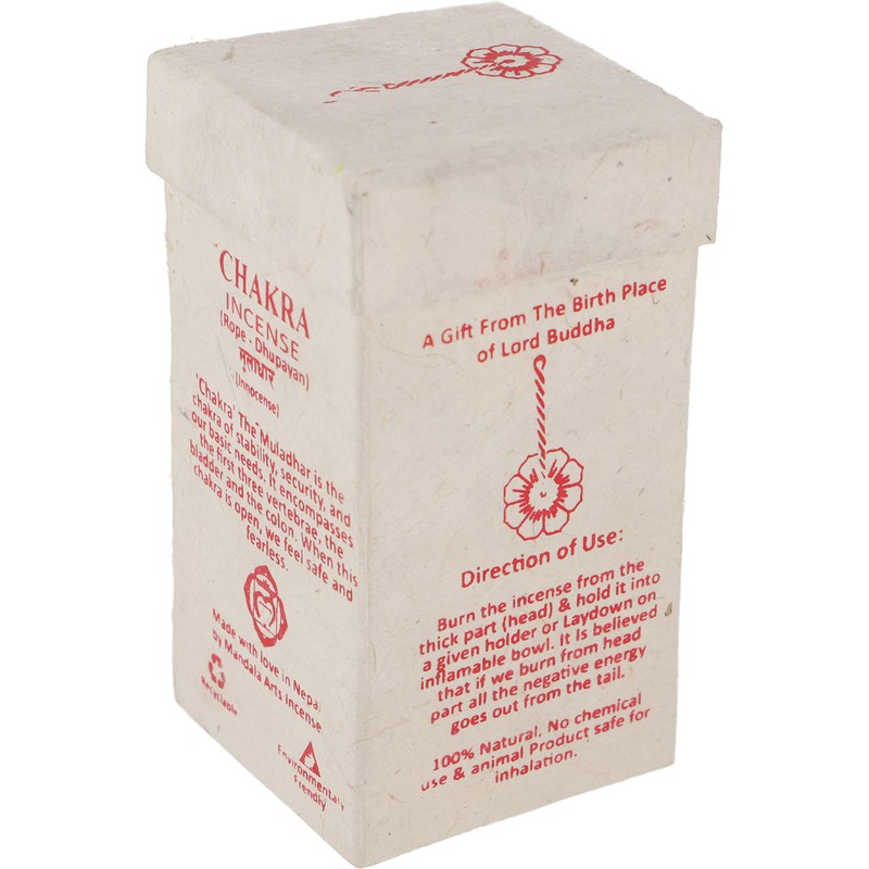 GURU SHOP Chakra Incense, Nepal Incense Strings - Root/Nag Champa,