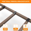 YEOOE 6 Pack Pergola Brackets 4x4 (Actual: 3.5x3.5 Inch), Rafter