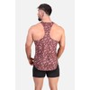 Jed North Men's Graphic Bodybuilding Tank Tops Gym Stringers Racerback,MaroonPaisley,Medium