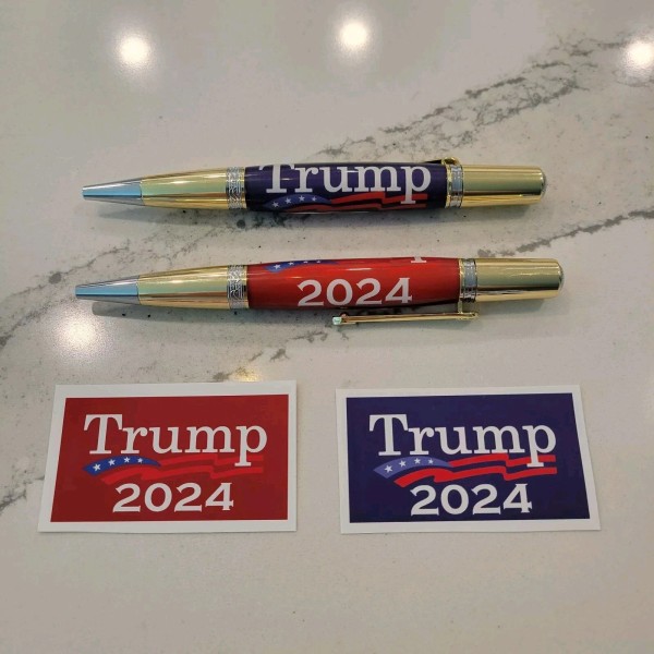 Handcrafted Gallant Ballpoint Pen - TRUMP 2024 - Gold and