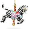 SIKORA BS457 Carousel Zebra Christmas Tree Decoration Glass Figure Christmas