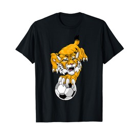 Wildcat Bobcat Lynx Cougar Soccer Ball Cartoon Character T-Shirt for Men Women Kids