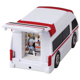 Takara Tomy Tomica First Ambulance Mini Car Toy 1.5 Years and Up, Pass Toy Safety Standards ST Mark Certified