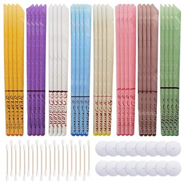 XFSRG 32 Stück Ohrkerzen, Ohrreiniger, aus Wachs, Reinigung mit 16 Schutzscheiben, natürlicher Bienenwachs-Duft, pflanzliches organisches Material