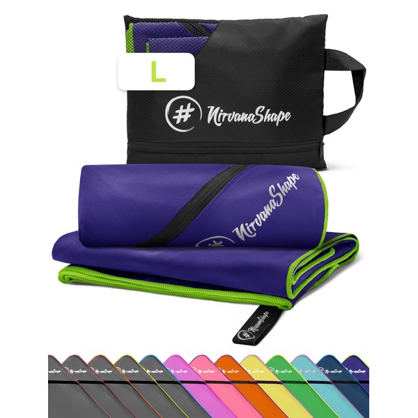 NirvanaShape Microfiber - Travel Towel for Beach, Sports, L 140