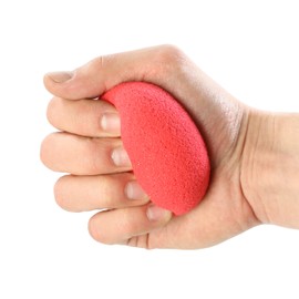 CanDo Memory Foam Ball 2.5 Inch, Red, Easy