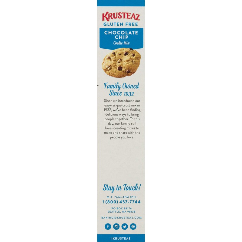 Krusteaz Gluten Free Chocolate Chip Cookie Mix, 18 Ounce, Pack