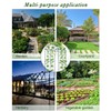 FAHKNS 7FT Garden Arch Trellis for Climbing Plants Outdoor, Polyethylene-Coated