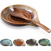 Spoon Rest for Stove Top, 6" Large Ceramic Spoon Holder