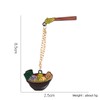 2 Pcs Ramen Nood Enamel Brooch Pins for Women Men