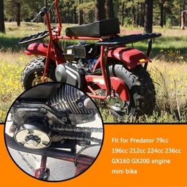 HOLATO Chain Tensioner Adjuster Roller with Master Link for 79cc 196cc 212cc 6.5hp Coleman CT200U CT200U-EX BT200X CT100U Baja DoodleBug db30 Mini Bike GX160 GX200 engine Heavy Duty Parts