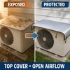 2 Pack Outdoor Air Conditioner Cover Waterproof Rainproof AC Unit