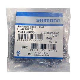 Shimano FH-TX505 BR-IM31-R RH-IM11 RH-IM10 FH-S030H FH-S025H FH-IM37 Y34T98030 Repair Parts Steel Balls (1/4") 18 Pieces