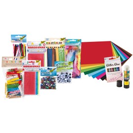 Folia Craft Paper Case Christmas, Colourful