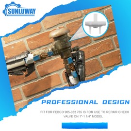 905-052 765 Check Valve Assembly Repair Kit, Fit for Febco Model 1"-1-1/4" in Pressure Vacuum Breaker (White)