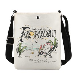 Take Me to Florida Crossbody Bag for Fan Summer Vacation Gift Girls Trip Handbag Tropical Holiday Gift Travel Shoulder Bag (CB, FLORIDA CB CA)