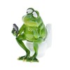 DOUBLETOP Creative Animals Frog Desktop Ornaments Bathroom Toilet Figure Fun