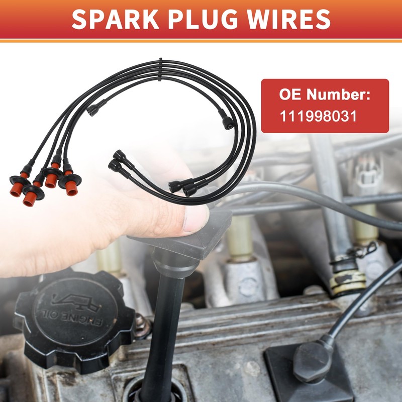 QUARKZMAN Spark Plug Coil Cable Ignition Coil Wiring Harness Suitable