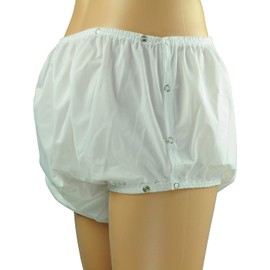 ObboMed® MT-3310 / 3310G Snap-On Reusable Washable Underwear, Waterproof Incontinent Underpants, Cover-up Diaper for Patients, Elders, Adult Men and Women – White (S: 22-28 inches)