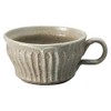 Marui MR-3-4415 Shigaraki Ware Loofah Soup Cup, Capacity Approx. 11.8