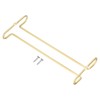 uxcell Gold Stainless Steel Under Cabinet Wine Glass Rack, 1pcs