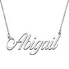 HUAN XUN Unique Name Jewelry Gifts Silver Pendant Name Necklace