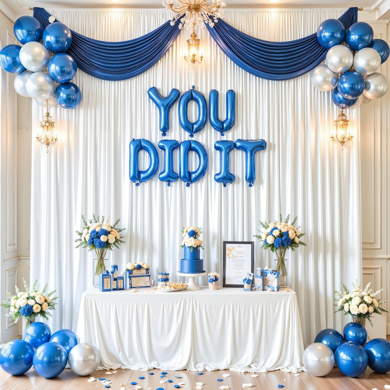 White Satin Backdrop Curtains 2 Panels - Glitter Photo Drapes