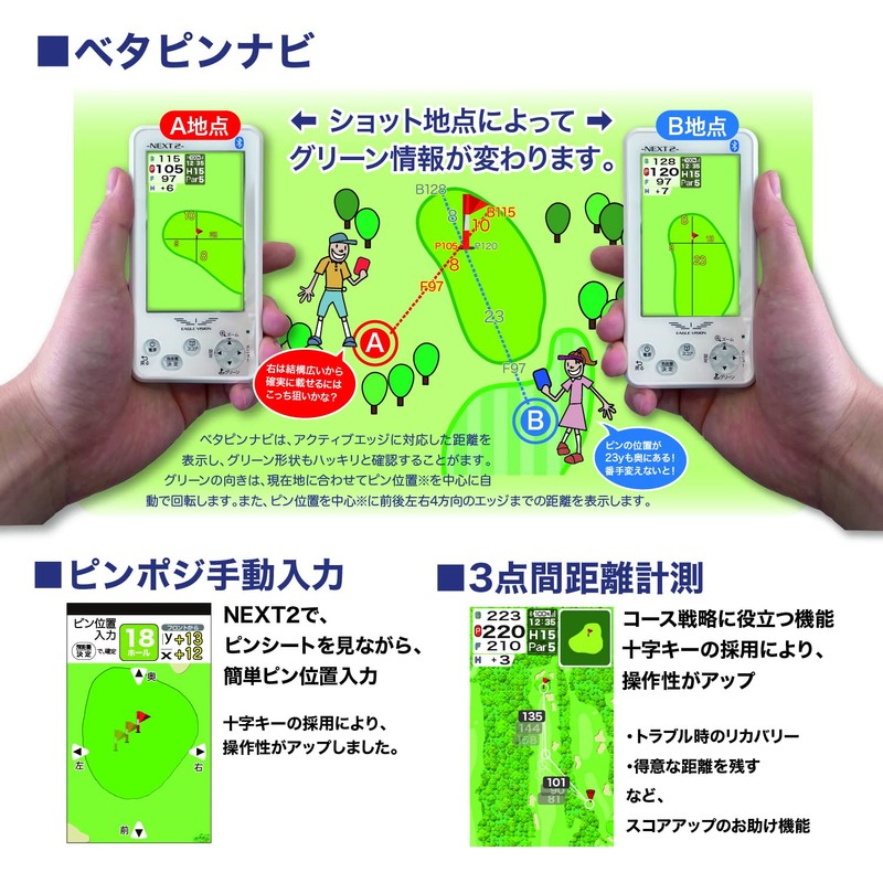 Asahi Golf EAGLE Vision NEXT2 EV-034 White