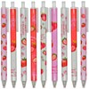 Maydahui 12 PCS Strawberry Gel Pens Cute Fruit Pen Retractable