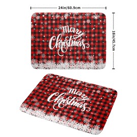 Christmas Dish Drying Mats for Kitchen Counter 18"x24" Merry Christmas Snowflake Microfiber Reversible Drying Mat Kitchen Accessories Christmas Dish Drainer Pad for Coffee Bar Tableware Protector