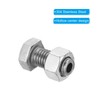 PATIKIL M12x25mm Hollow External Hexagon Screw, 2 Set Cylindrical Lamp