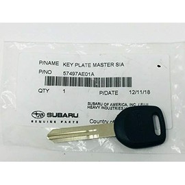 Subaru Genuine OEM KEY PLATE BLANK MASTER 2003-2006 BAJA 2000-2004 OUTBACK LEGACY