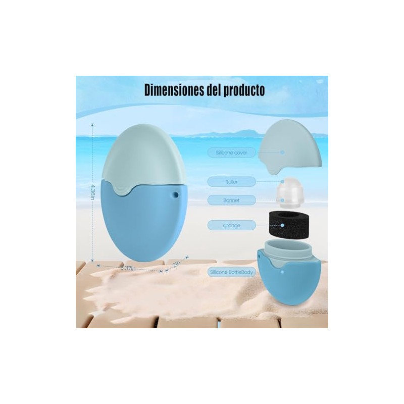 Aplicador De Protector Solar Para Niños,Aplicador De Bloqueador Solar Adultos,Botellas