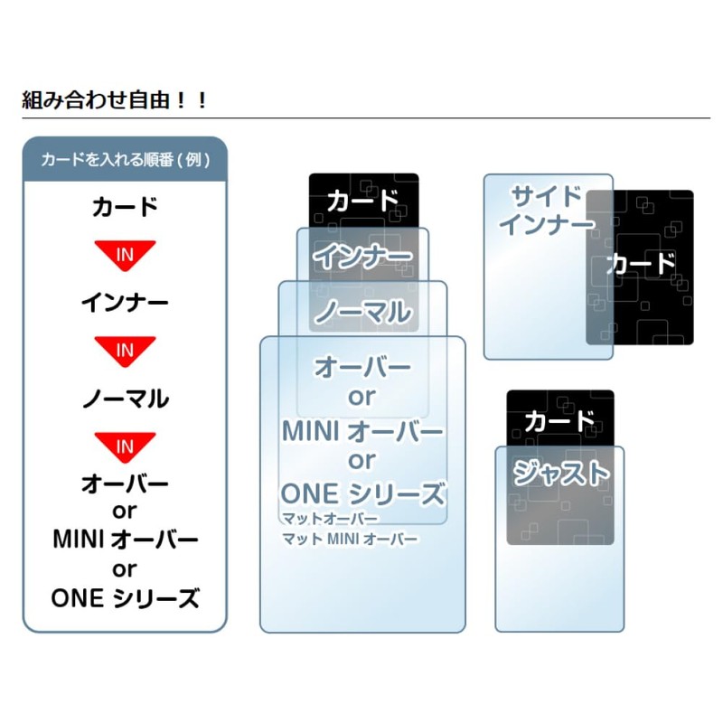 RLINE 4573138010389 Kadomaru Sleeves, Antibacterial MINI Inner, Side Loading Type,