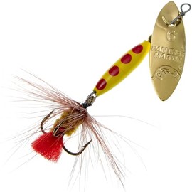 Panther Martin PMWSRF_6_GBR WillowStrike Regular Fly Spinners Fishing Lure - Gold/Brown Fly - 6 (1/4 oz)