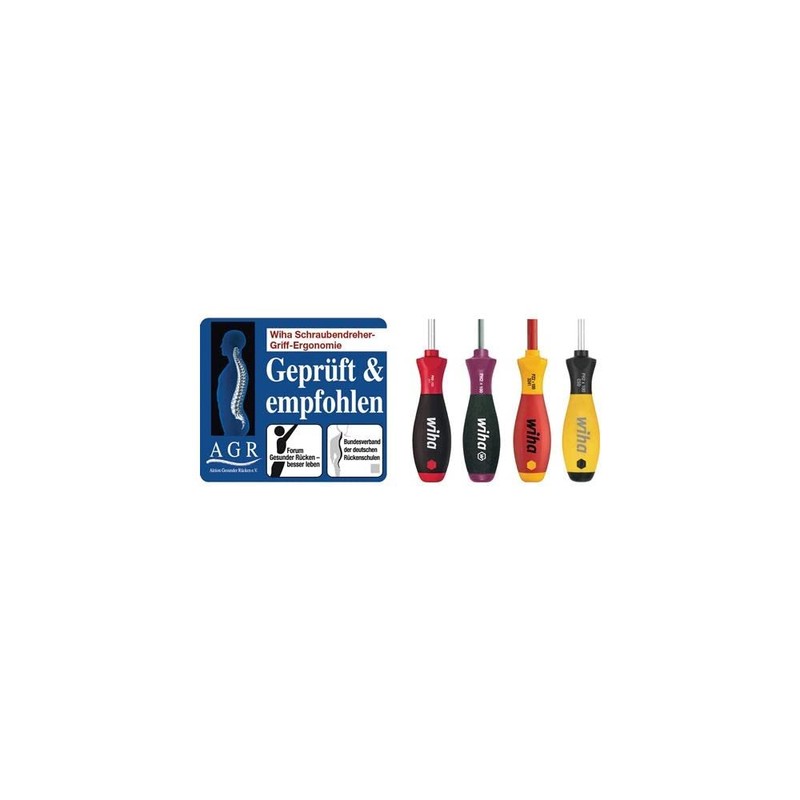 Wiha VDE SoftFinish Slotted/ Pozi Screwdriver Set 25477 (6 Pieces)