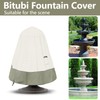 Bitubi Fountain Cover（40"x50"） 600D Oxford Cloth Garden Fountain Statue Protective