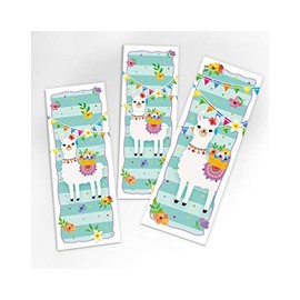 12 Bookmarks Llama Party Bags Party Favours for Birthday Children's Birthday Girls Wedding