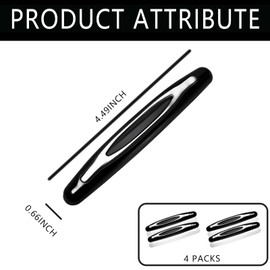 Black 4 Pcs Car Door Edge Guards, Door Anti-Collision Strip/Anti Scratch Strip, Suitable for Most Cars, Trucks, Suvs.