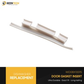 WD08X10015 Door Gasket Insert - Dishwasher Replacement Part Fits General Electric, Kenmore, and Hotpoint Dishwashers - Replaces AP2038876, PS258653, 820918, WD08X0231, WD8X231, AH258653, EA258653
